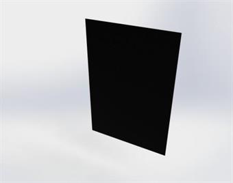 Plexiglas - Svart 1520x1020x5mm