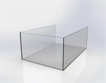 Plexiglaslåda - 280x400x160mm